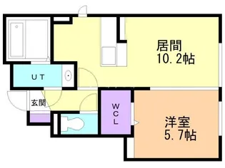 ガーデン平山【1階】の間取り