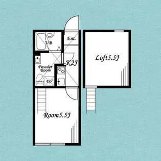ANON TERRACE栗谷【2階】の間取り