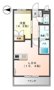 イーストヒルズ宿郷【1階】の間取り