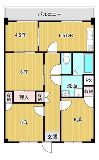 ヒルサイドコートI【4階】の間取り