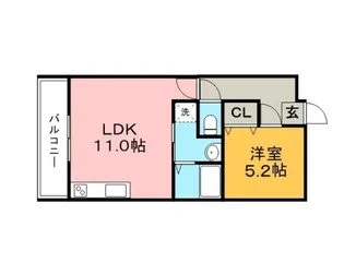 アベニュー209【1階】の間取り