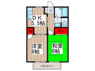 リューベル2【2階】の間取り