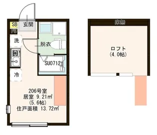 ルーエ上石神井【2階】の間取り