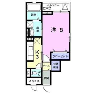 ヴィラ クオーレ【3階】の間取り
