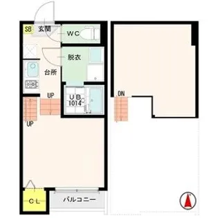 a l’aise太子堂【1階】の間取り