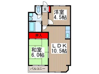 オ-イリハイツ【3階】の間取り