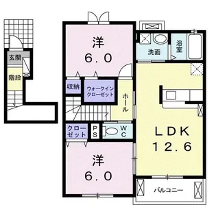アーバンステージI【2階】の間取り