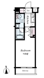 リヴシティ西早稲田【4階】の間取り
