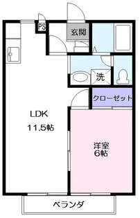 プリモ野島【2階】の間取り