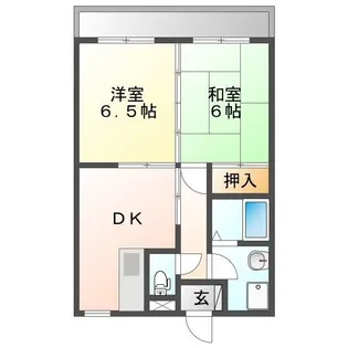ピアレージュ剣之宇都【2階】の間取り