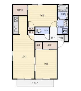 シャーメゾン花みずき【2階】の間取り