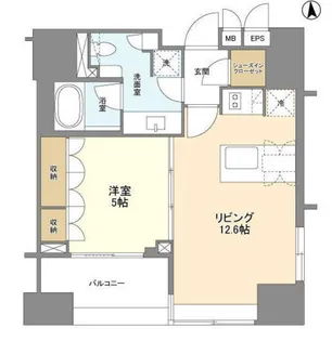 LaSante麻布十番【8階】の間取り