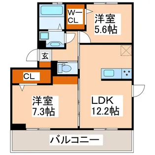 GLANZ.KII【1階】の間取り