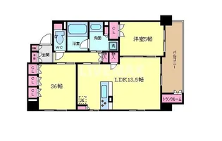ソルレヴェンテ四条大宮【4階】の間取り