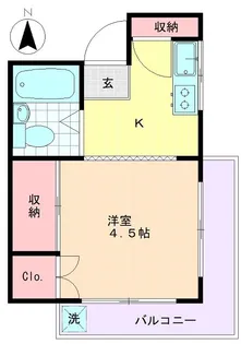 パレス関【3階】の間取り