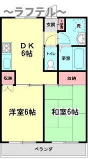 小嶋ハイム2号館【1階】の間取り