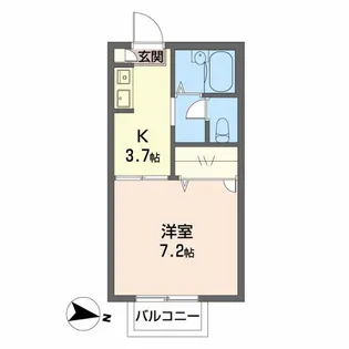 セフィラ西日野 B【2階】の間取り