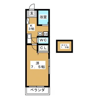 センターアイランド【2階】の間取り