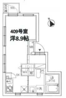 クーカイ・テラス祐天寺【3階】の間取り