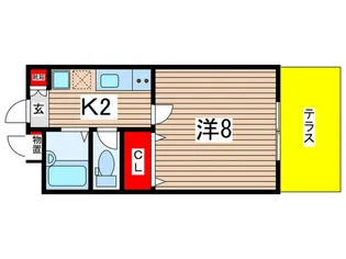 エステートピア寒川【1階】の間取り
