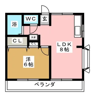 メゾンミナミ【2階】の間取り