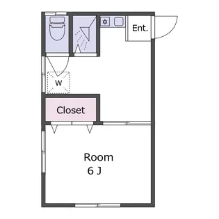 ミロクハイツI【2階】の間取り