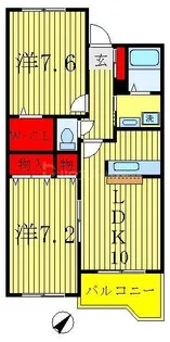 セレッソリオ【2階】の間取り