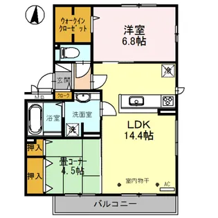 La Luce YAMATE【3階】の間取り