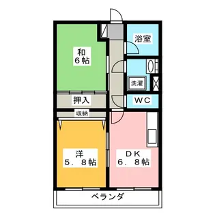 アーバンハイツ利平治【4階】の間取り