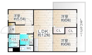 白川コーポ【2階】の間取り