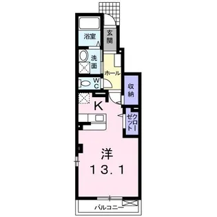 アーデント ブルI【1階】の間取り