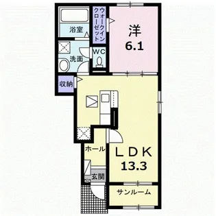 グランデ【1階】の間取り