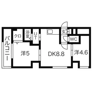 カサトレス・AG【4階】の間取り