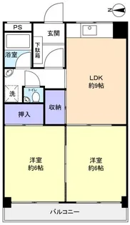 東八コーポ【4階】の間取り
