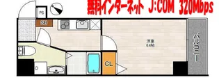 レクシア天神橋【5階】の間取り