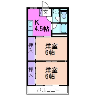 ロイヤルハイツ(マンション)【3階】の間取り