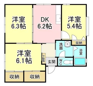 ファーネス C棟【1階】の間取り