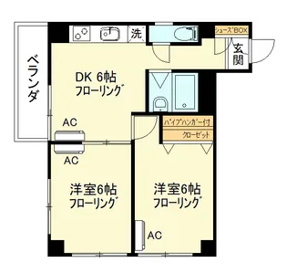 鈴隆ビル【4階】の間取り
