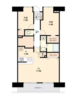 コンフォート津田沼壱番館【8階】の間取り