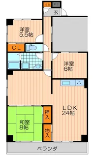 ルミエール万博公園【3階】の間取り