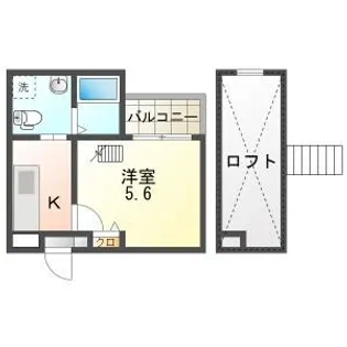 CRASTINE高畑【1階】の間取り