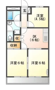 グランドルミナス【2階】の間取り