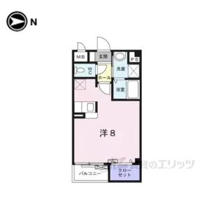 パレット法蓮【1階】の間取り