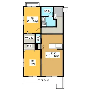 メゾンドニーム寿町【4階】の間取り