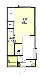 コーポ横松【1階】の間取り