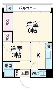メゾン西千葉【3階】の間取り