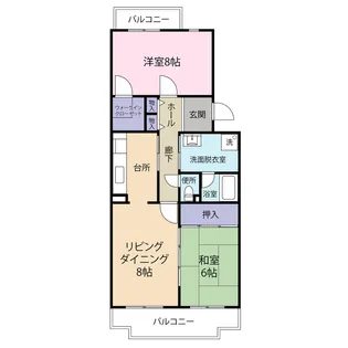 コーポレート南与野【4階】の間取り