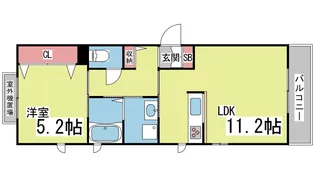 プルミエール住吉【3階】の間取り