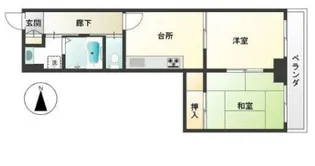 亀戸天神前スカイマンション【7階】の間取り