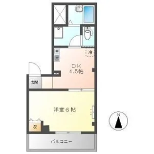 オレンジタウンA棟【3階】の間取り